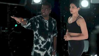 Deepika Padukone on set while filming for Raaka and King, despite her pregnancy.