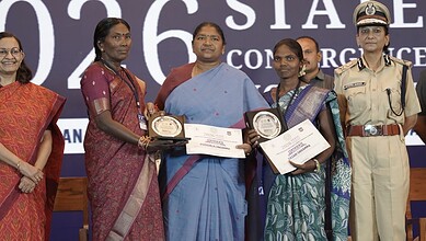 Bonded labourers in Telangana being recognised and supported for their rescue efforts.