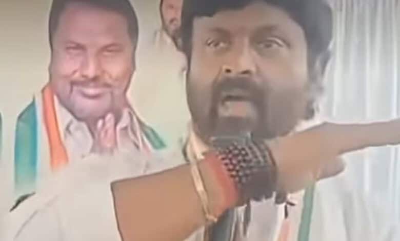 Congress' Ragagundam MLA Raj Thakur threatens to hack to death who speak ill about the Congress government.