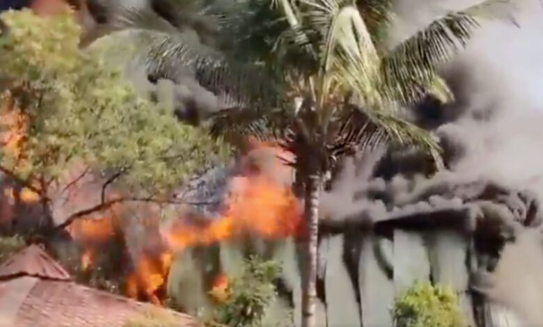 Massive fire breaks out at warehouse in Hyderabad’s Shivarampally