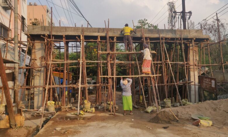Illegal construction at Tarnaka