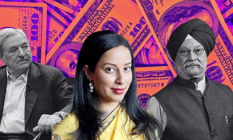 Image of Hardeep Puri’s daughter amid financial controversy involving USD 200 million from Soros.