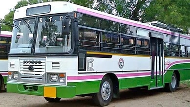 RTC bus involved in Hyderabad water tanker collision, causing injuries.