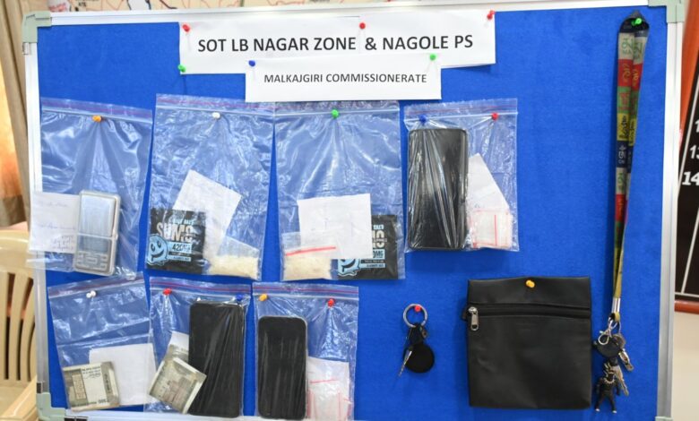 Hyderabad: 2 held for selling MDMA worth Rs 3 lakh in Nagole X Road
