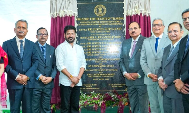 CJI Surya Kant lays foundation for new Telangana HC building in Rajendernagar