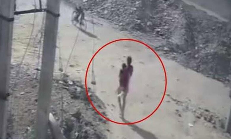 Woman throwing 18-month-old girl into drain in Faridabad, police investigation ongoing.