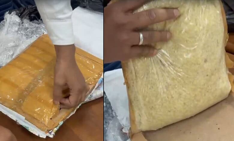 Law enforcement seizes 11.4 kg of crystal meth hidden inside a package at Secunderabad railway station.