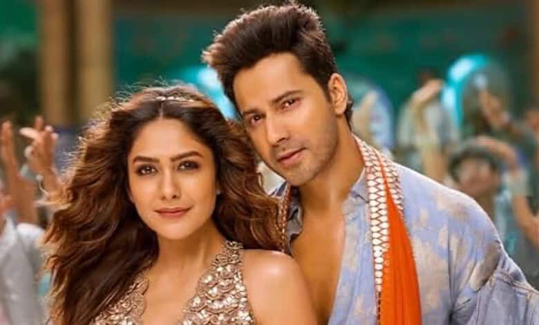 Mrunal Thakur and Varun Dhawan filming together, showcasing chemistry and acting skills.