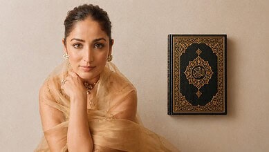 Yami Gautam studying Quran, showcasing her dedication and spiritual journey.