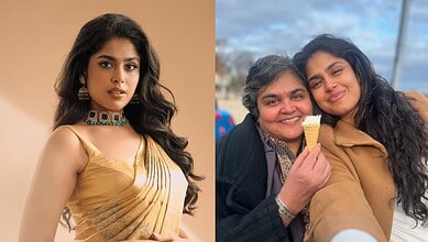Faria Abdullah with her mother, highlighting her diverse religious background and family unity.
