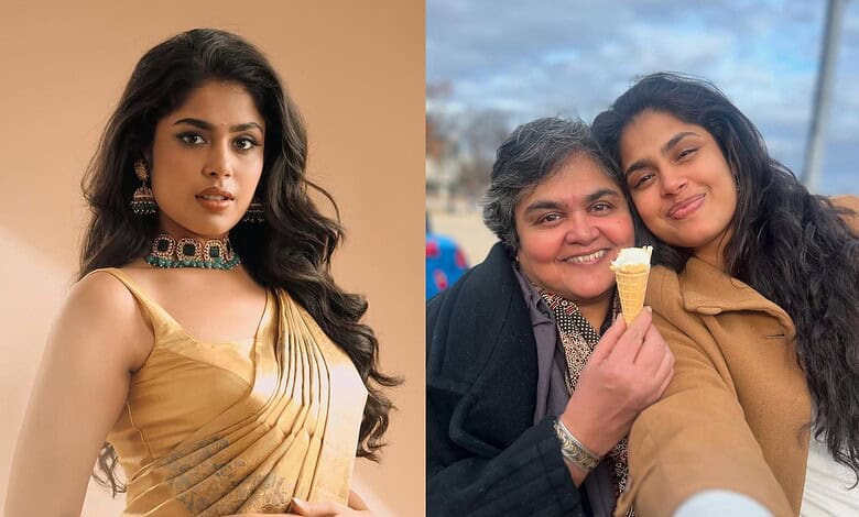 Faria Abdullah with her mother, highlighting her diverse religious background and family unity.