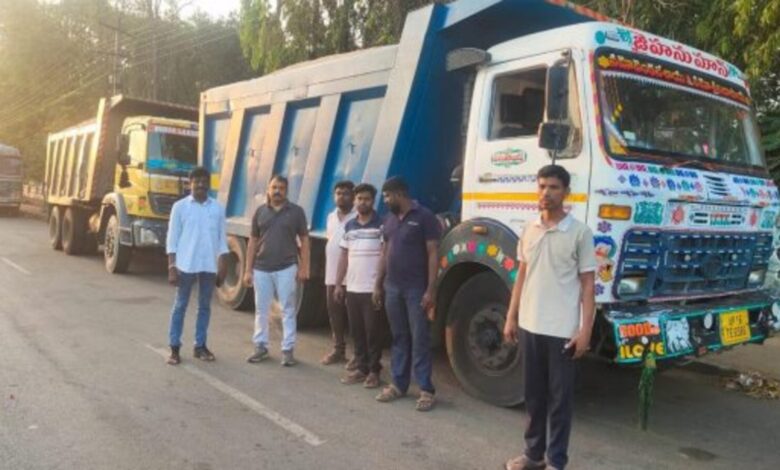 Illegal sand smuggling busted in Khammam