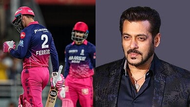 Rajasthan Royals players apologise to Salman Khan during cricket match incident.