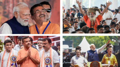 BJP supporters flood Kolkata's Brigade Parade Grounds for Suvendu Adhikari oath ceremony