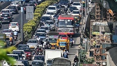 Bengaluru traffic congestion during PM Modi's visit for Art of Living celebrations.