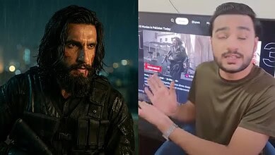 Intense scene featuring a rugged man with long hair and beard in a dark setting, dressed in tactical gear.