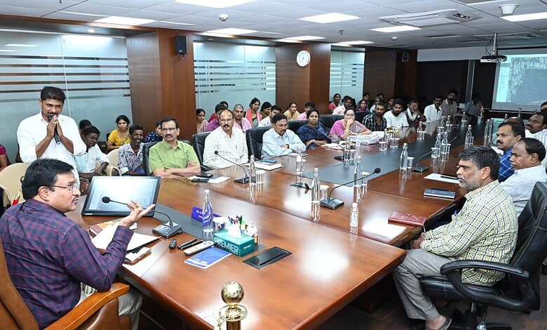 Officials discuss housing plans for displaced families due to HYDRAA lake works in Telangana.