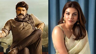 Image of Balakrishna and Kajal Aggarwal, highlighting their age difference and reunion.