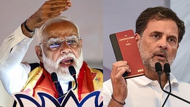 Prime Minister Narendra Modi speaking at a public event, emphasizing fuel conservation and travel reducti.