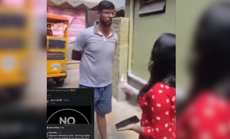 Ritam Mishra confronted by woman for threatening her with rape