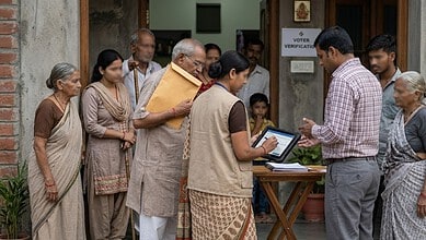 People registering for SIR mapping in Hyderabad, focusing on completing the target today.
