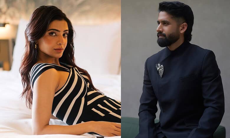 Samantha and Naga Chaitanya spotted together, surprising fans with their appearance.