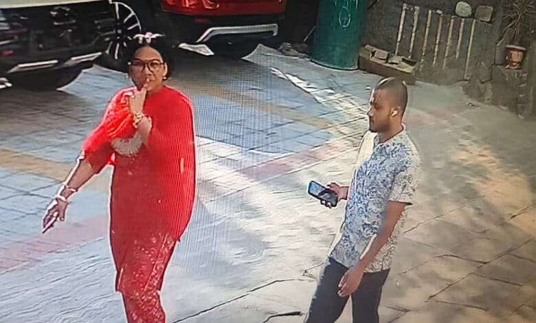 Kalpana and her accomplice caught on CCTV