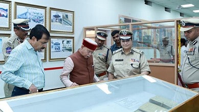 Inauguration of ‘Feel the Jail Experience’ by Governor in Hyderabad, with officials and visitors explorin.