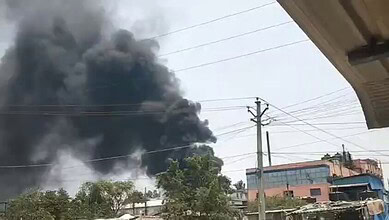 Smoke emanates from chemical factory in Medchal