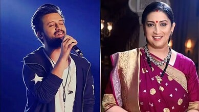 Atif Aslam and Smriti Irani
