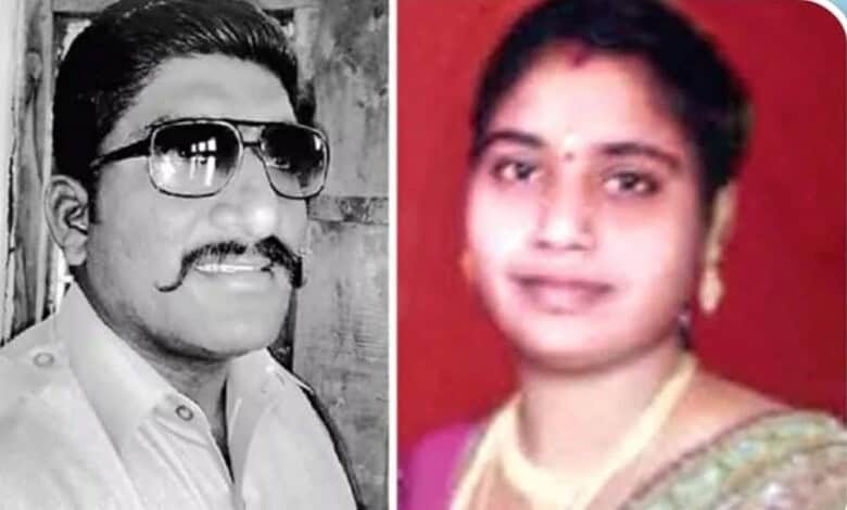 Telangana constable and wife involved in realtor murder over gambling debts, captured in a photo.