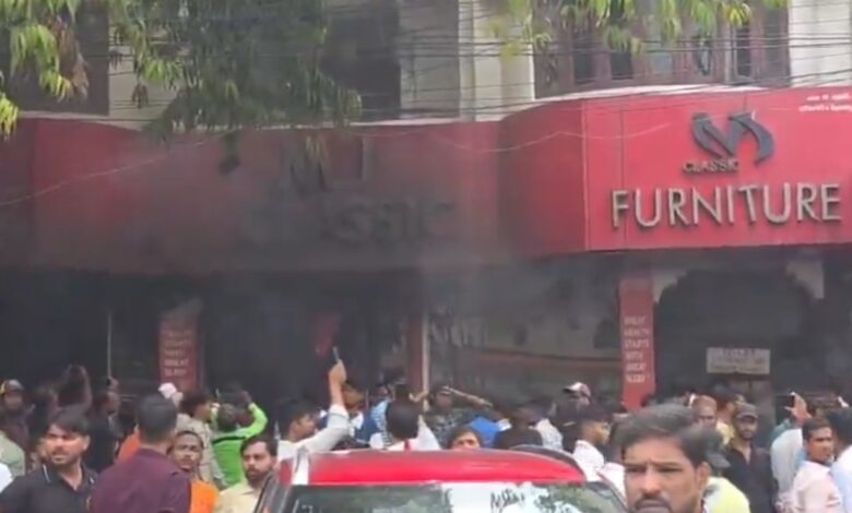 Fire at furniture shop in Hyderabad's Asifnagar, no casualties