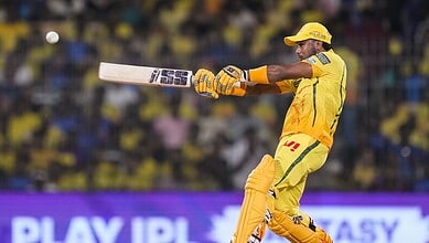 Ruturaj scores an unbeaten 67 for CSK against MI in IPL match.