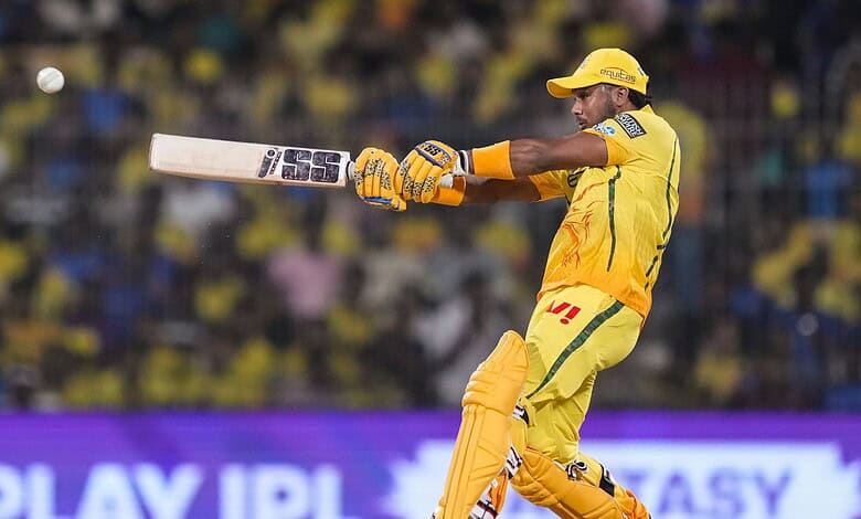 Ruturaj scores an unbeaten 67 for CSK against MI in IPL match.