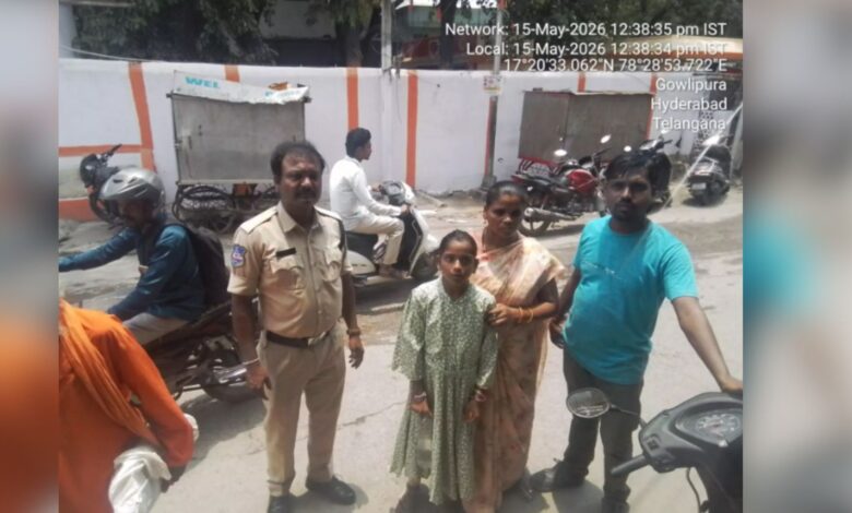 9-year-old goes missing in Hyderabad, reunited with family within hours