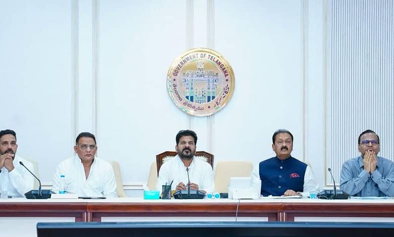 Skill development officials at Telangana government meeting for minority colleges.
