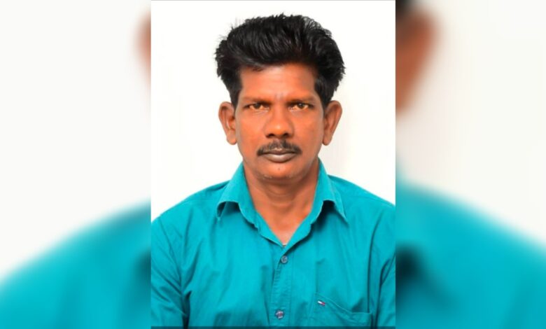 The image of of Telangana worker Moddu Gangadhar who went missing in Dubai and was later traced.