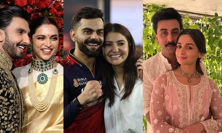 Ranveer Singh. Deepika Padukone, Virat Kohli, Anushka Sharma, Ranbir Kapoor and Alia Bhatt