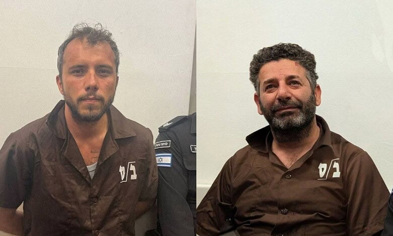 Man in brown uniform with beard, side-by-side comparison image.
